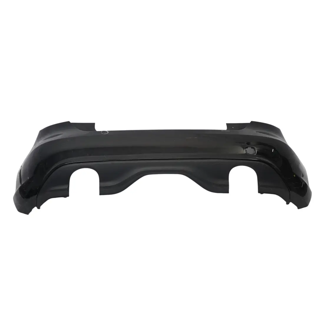 Bumper Rear Trim Panel Cover Kosmos Cosmic Black Metallic - 191 to Mercedes W176 with Part number A1768800440 Mercedes W176 Bumper Rear Trim Panel Cover Kosmos Cosmic Black Metallic - 191 - SKU A1768800440-KB - Part number A1768800440