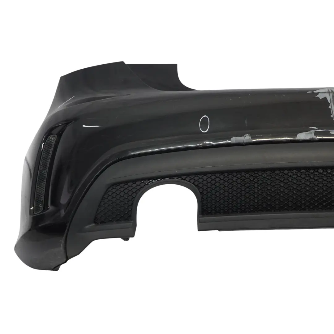 Mercedes W176 Bumper Rear Trim Panel AMG Kosmos Black Metallic - 191 - SKU A1768805740-KB - Part number A1768805740