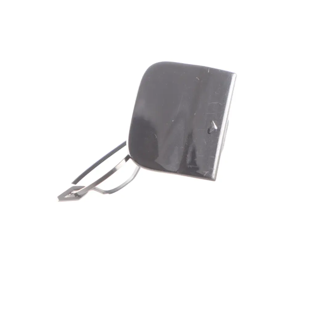 Bumper Towing Eye Hook Cover Cosmos Black - 303 to Mercedes W176 Rear with Part number A1768852122 Mercedes W176 Rear Bumper Towing Eye Hook Cover Cosmos Black - 303 - SKU A1768852122-KB - Part number A1768852122