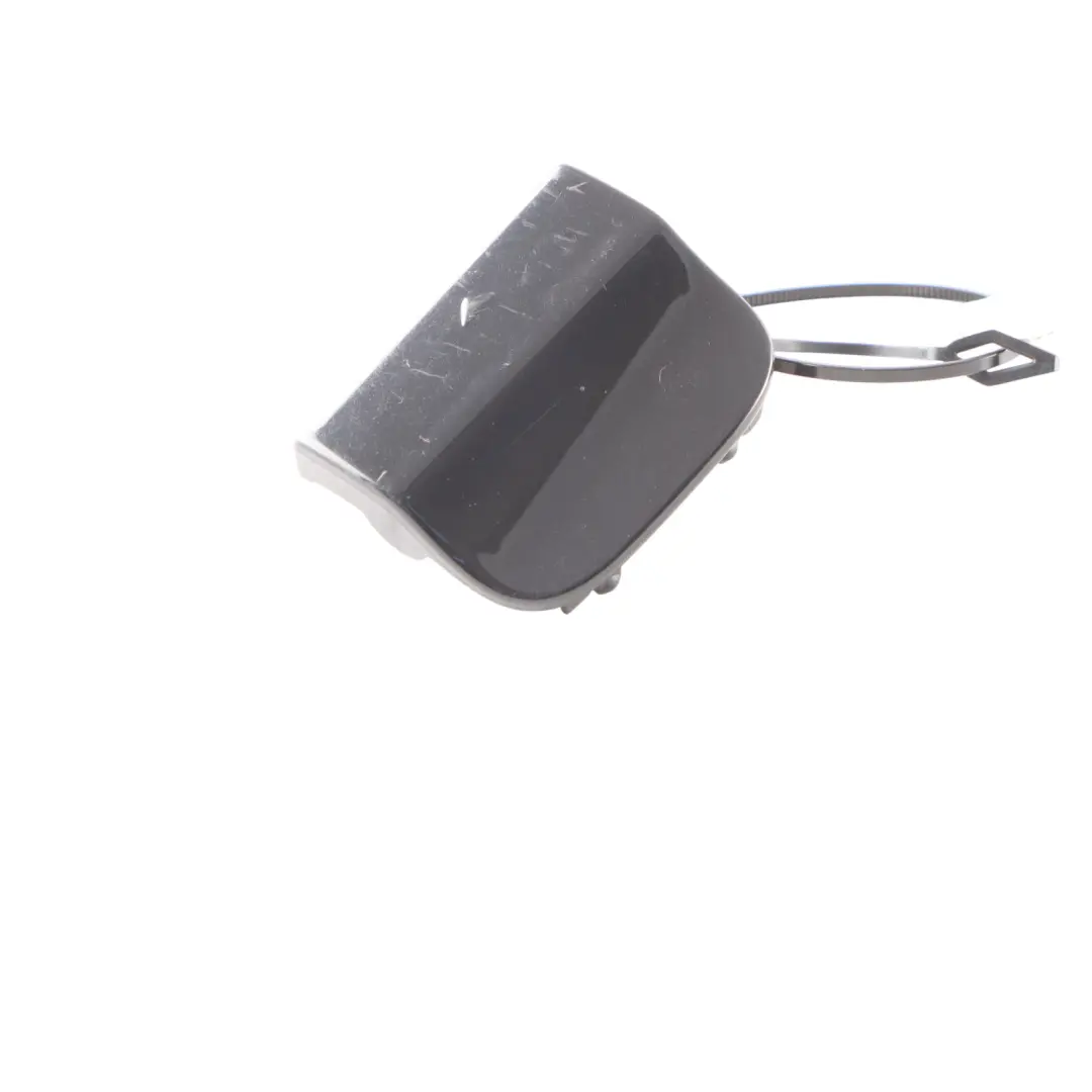 Bumper Towing Eye Hook Cover Cosmos Black - 303 to Mercedes W176 Rear with Part number A1768852122 Mercedes W176 Rear Bumper Towing Eye Hook Cover Cosmos Black - 303 - SKU A1768852122-KB - Part number A1768852122