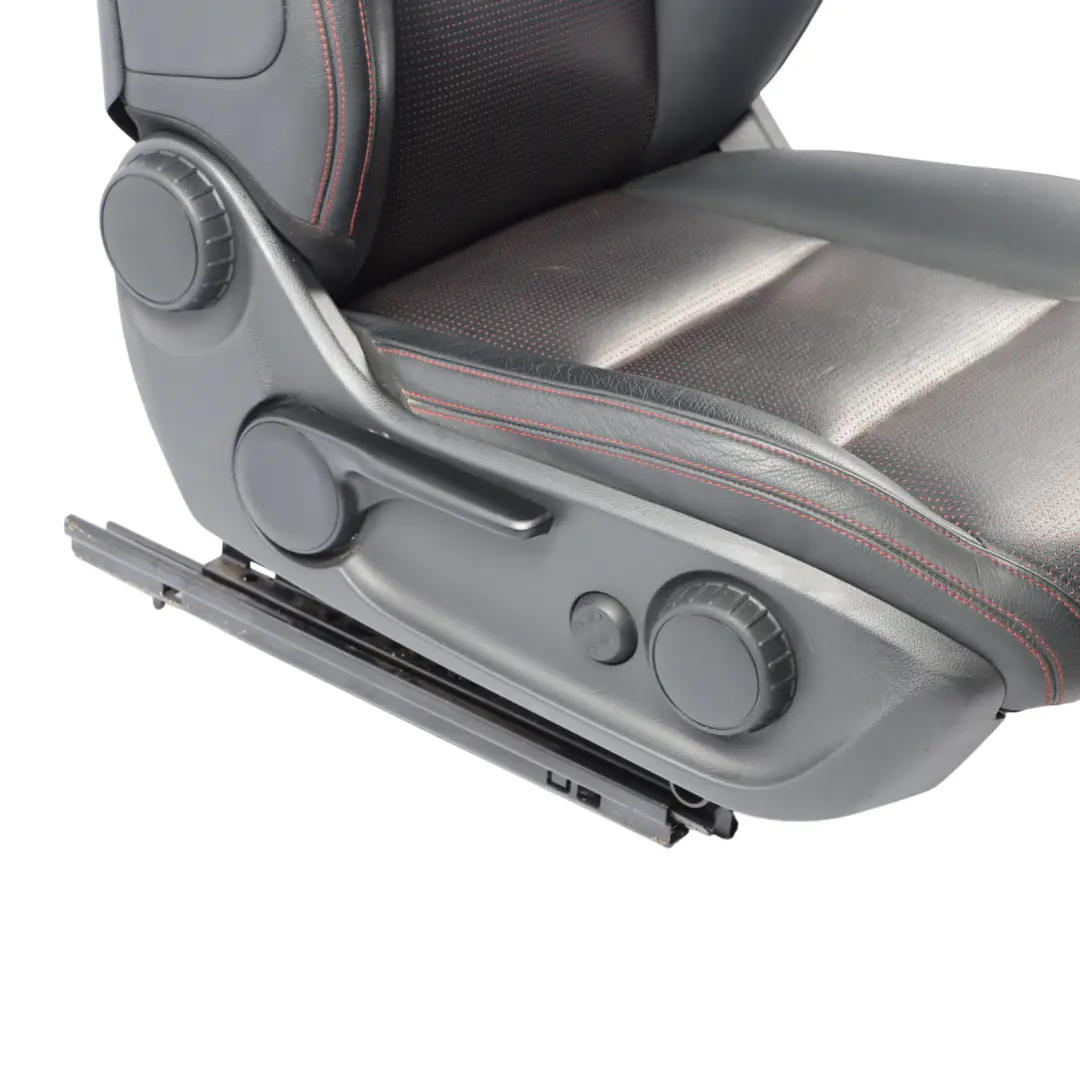 Front Right O/S Heated Black Leather Microfibre Red Accent to Mercedes W176 Seat with Part number A1769109601 Mercedes W176 Seat Front Right O/S Heated Black Leather Microfibre Red Accent - SKU A1769109601-1 - Part number A1769109601