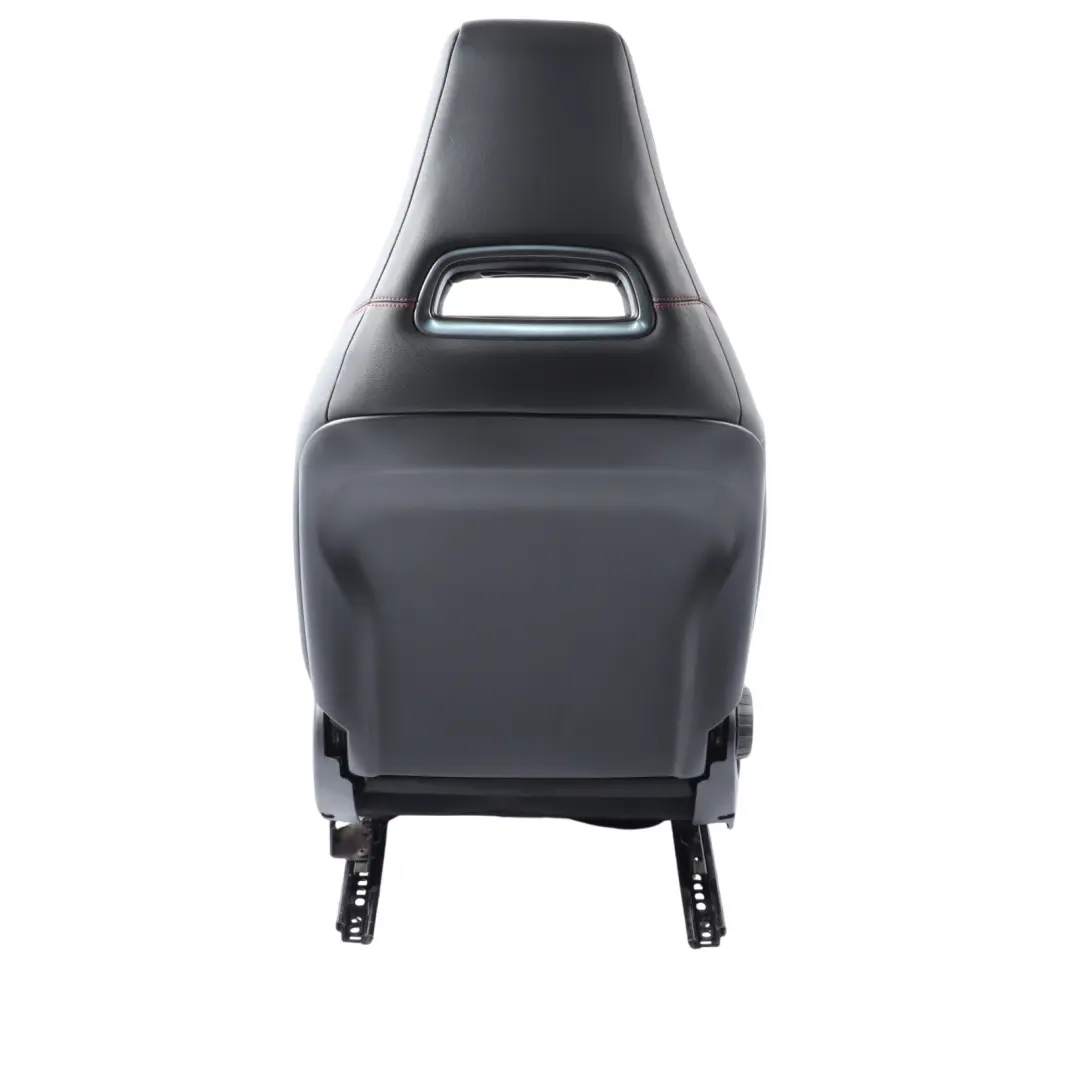 Front Right O/S Heated Black Leather Microfibre Red Accent to Mercedes W176 Seat with Part number A1769109601 Mercedes W176 Seat Front Right O/S Heated Black Leather Microfibre Red Accent - SKU A1769109601-1 - Part number A1769109601