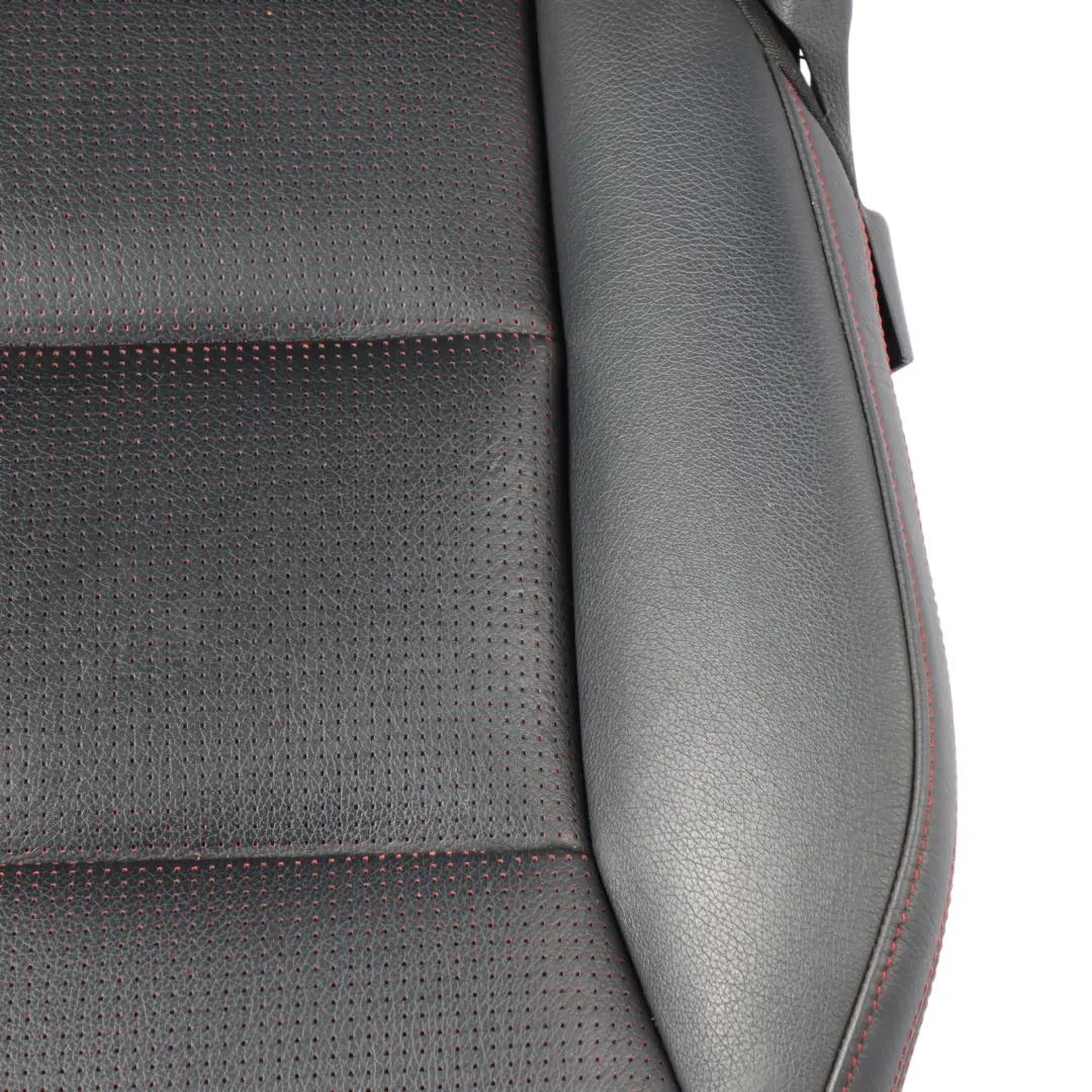 Front Right O/S Heated Black Leather Microfibre Red Accent to Mercedes W176 Seat with Part number A1769109601 Mercedes W176 Seat Front Right O/S Heated Black Leather Microfibre Red Accent - SKU A1769109601-1 - Part number A1769109601