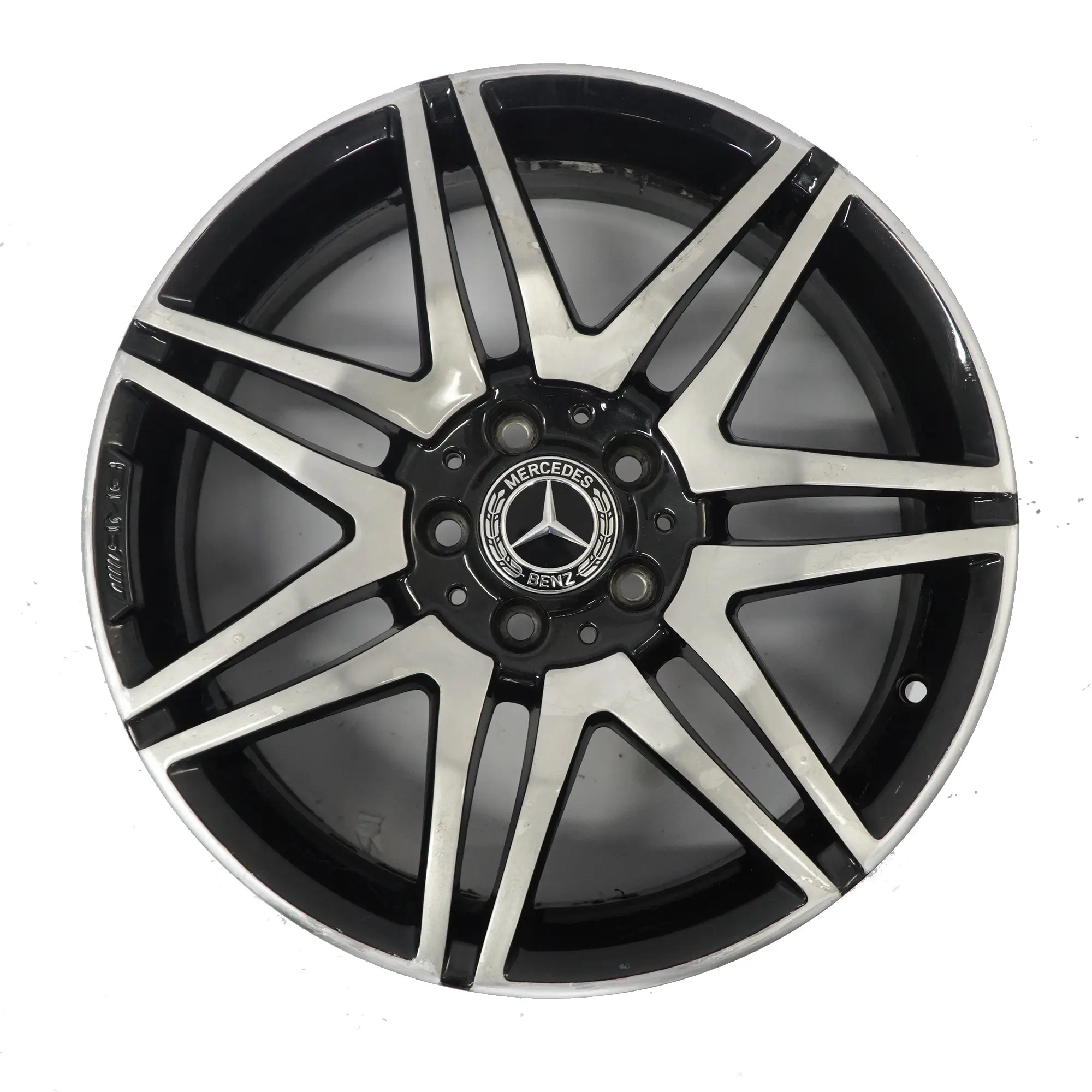 Mercedes W204 AMG Front Wheel Alloy Rim 18" Double Spoke ET:47 7.5J A2044010604