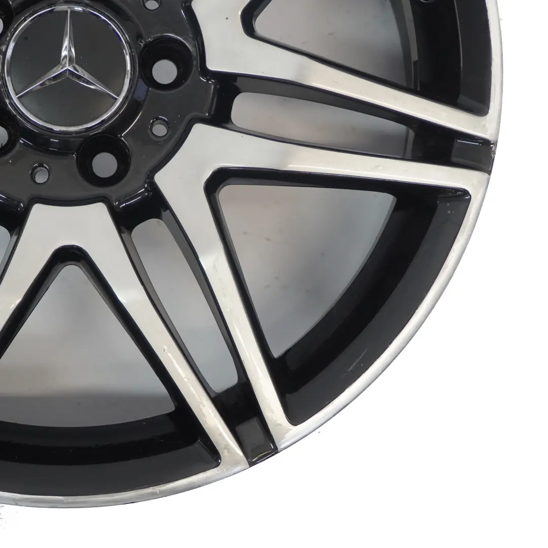 Mercedes W204 AMG Front Wheel Alloy Rim 18" Double Spoke ET:47 7.5J - SKU A2044010604-2 - Part number A2044010604
