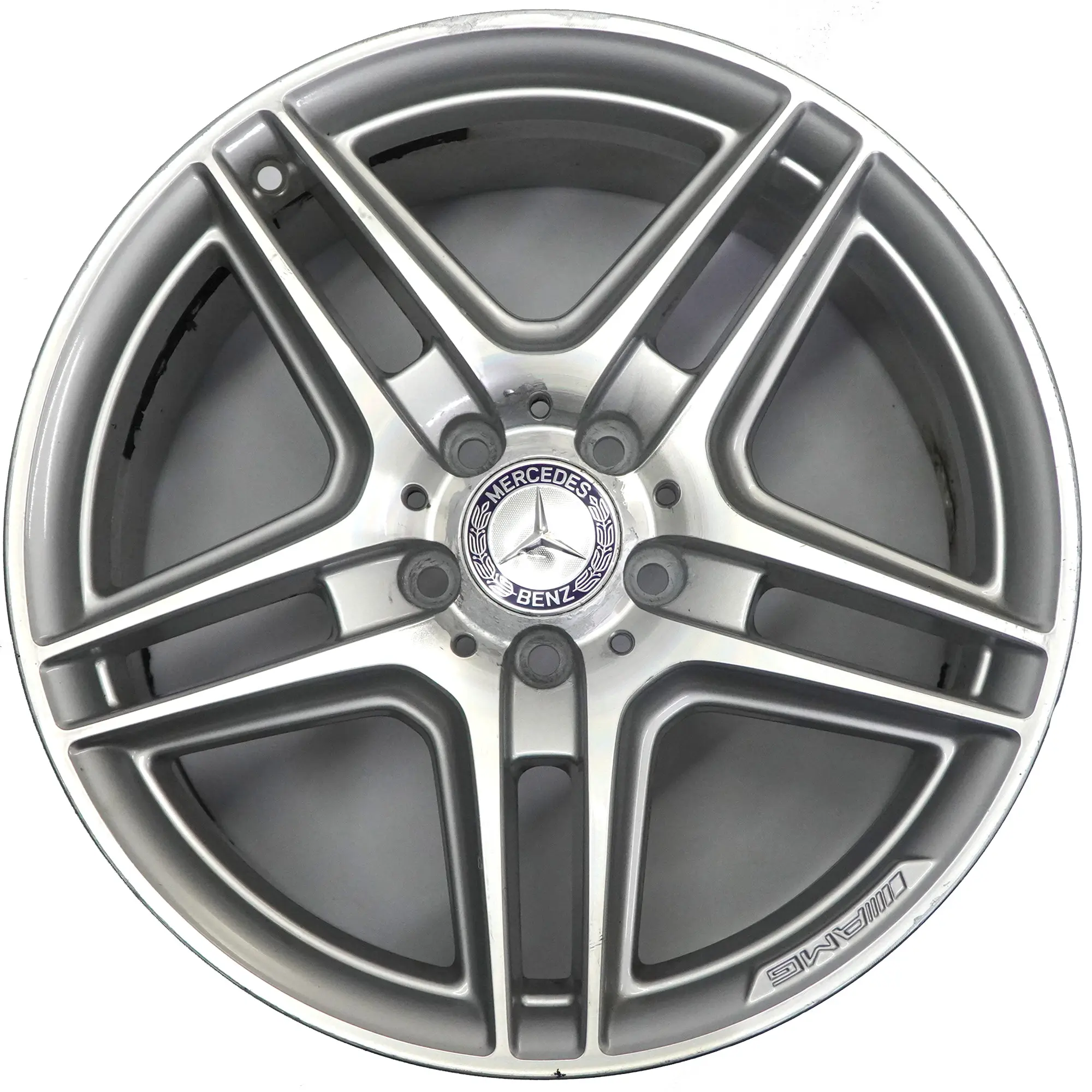Mercedes W204 AMG Cerchio posteriore in lega argento 18" 8,5J ET:54 A2044014202