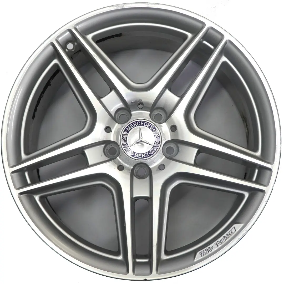  Llanta de aleación plateada trasera Mercedes W204 AMG 18" 8,5J ET:54 - SKU A2044014202-1 - Número de pieza A2044014202