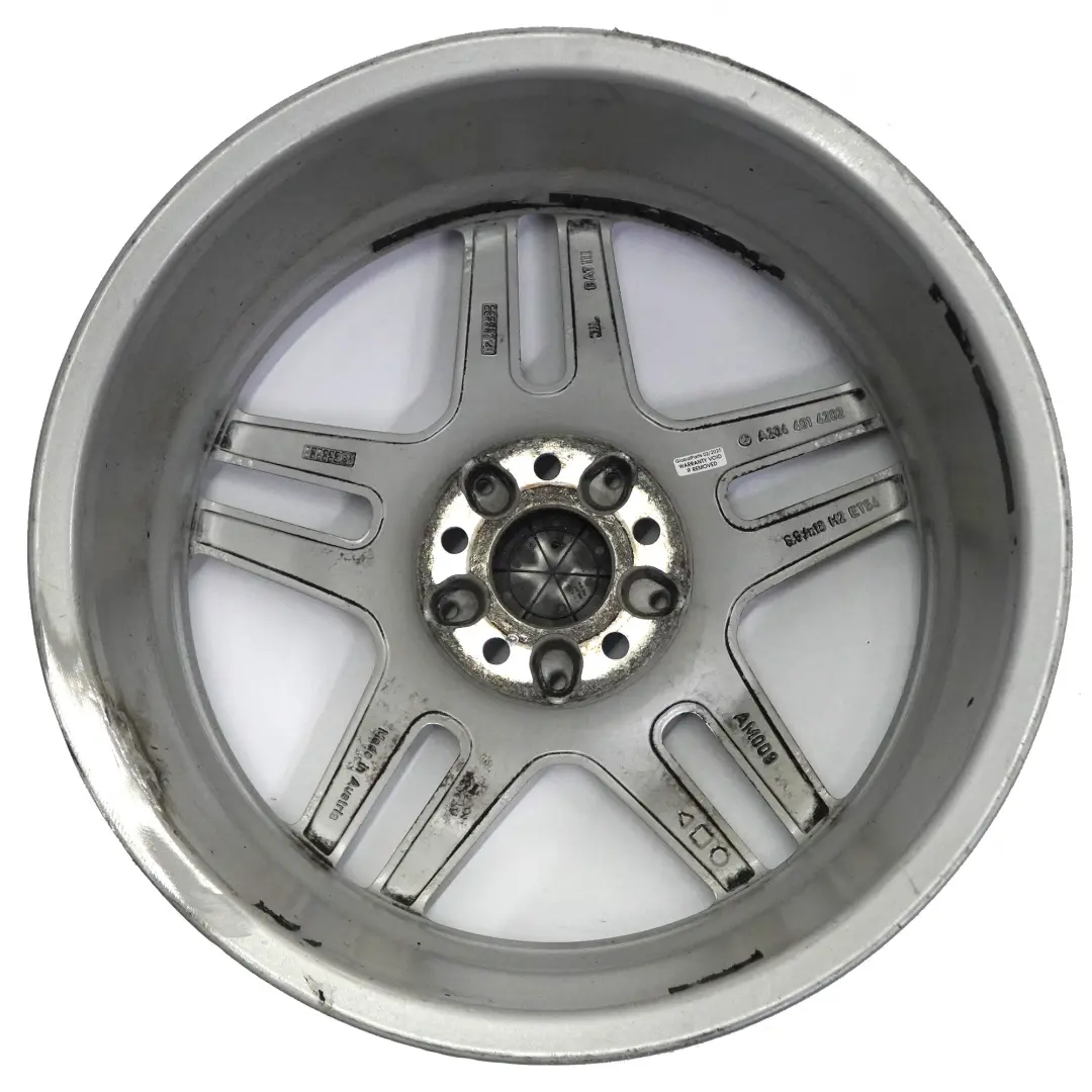  Llanta de aleación plateada trasera Mercedes W204 AMG 18" 8,5J ET:54 - SKU A2044014202-1 - Número de pieza A2044014202