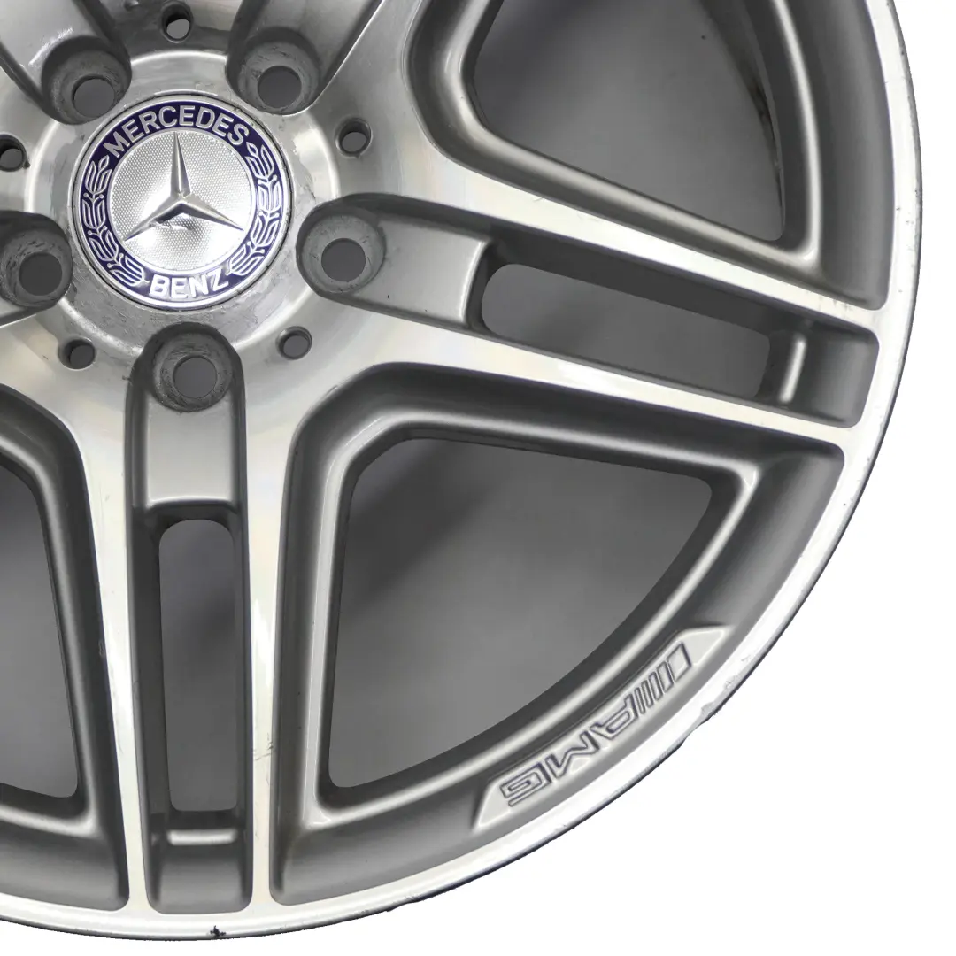 Mercedes W204 AMG Jante arrière en alliage argenté 18" 8,5J ET:54 - SKU A2044014202-1 - Numéro de pièce A2044014202