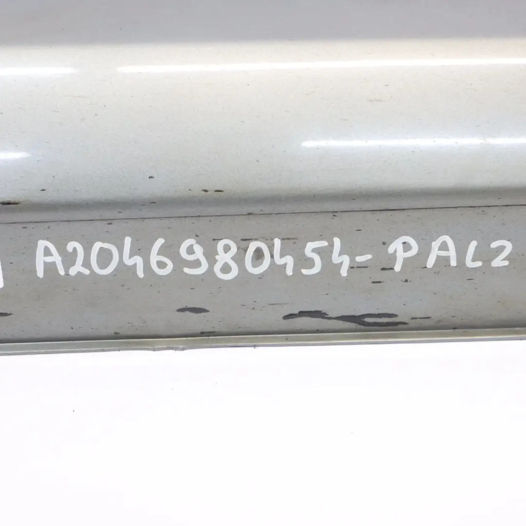 Side Skirt Door Sill Cover Right O/S Palladium Silver Metallic 792 to Mercedes W204 with Part number A2046980454 Mercedes W204 Side Skirt Door Sill Cover Right O/S Palladium Silver Metallic 792 - SKU A2046980454-PAL2 - Part number A2046980454