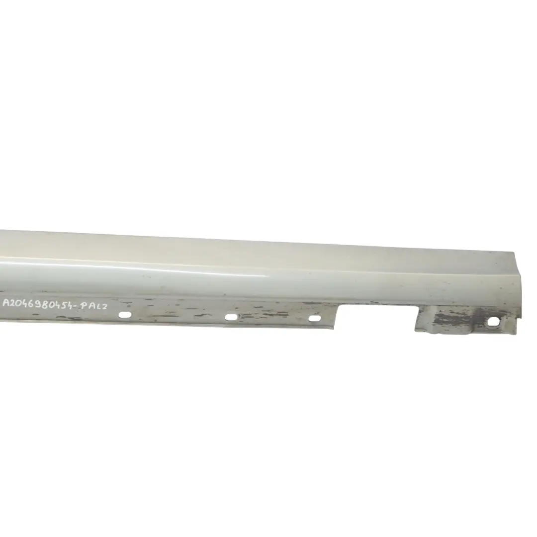 Side Skirt Door Sill Cover Right O/S Palladium Silver Metallic 792 to Mercedes W204 with Part number A2046980454 Mercedes W204 Side Skirt Door Sill Cover Right O/S Palladium Silver Metallic 792 - SKU A2046980454-PAL2 - Part number A2046980454