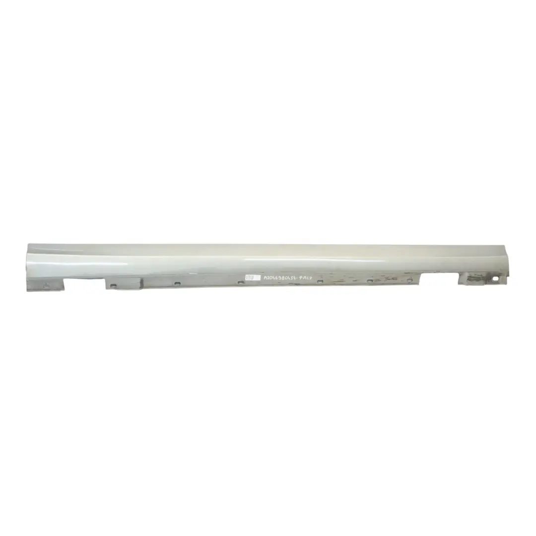 Mercedes W204 Faldón Lateral Cubre Umbral De Puerta Derecho Plata Paladio 792 - SKU A2046980454-PAL2 - Número de pieza A2046980454
