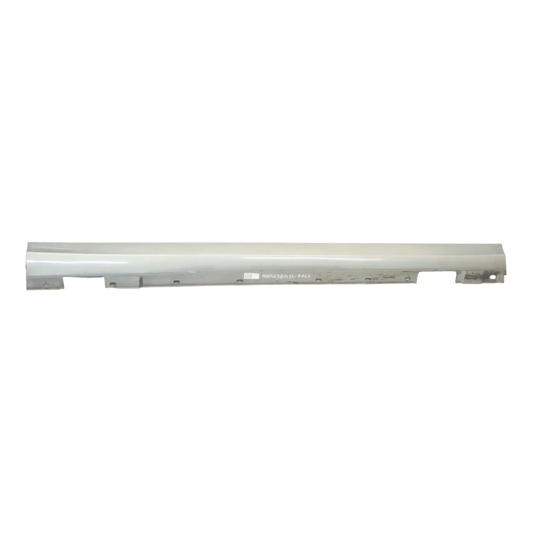Mercedes W204 Side Skirt Door Sill Cover Right O/S Palladium Silver Metallic 792