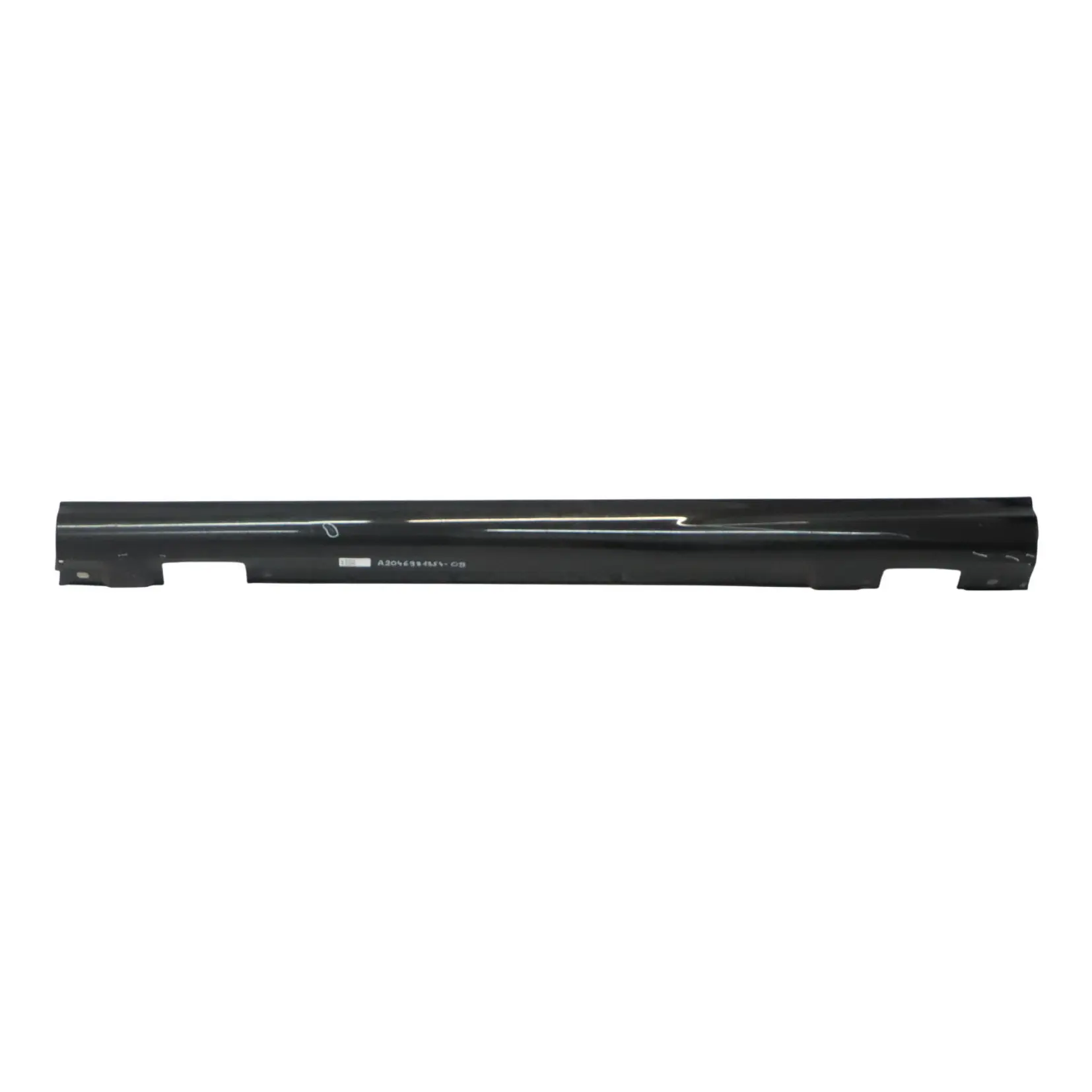 Mercedes W204 Side Skirt Cover Door Sill Panel Left N/S Obsidian Black - 197
