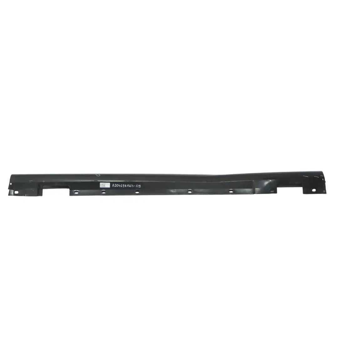 Mercedes W204 Faldon Lateral Cubre Umbral Puerta Izquierdo Negro Obsidiana 197 - SKU A2046981354-OB - Número de pieza A2046981354