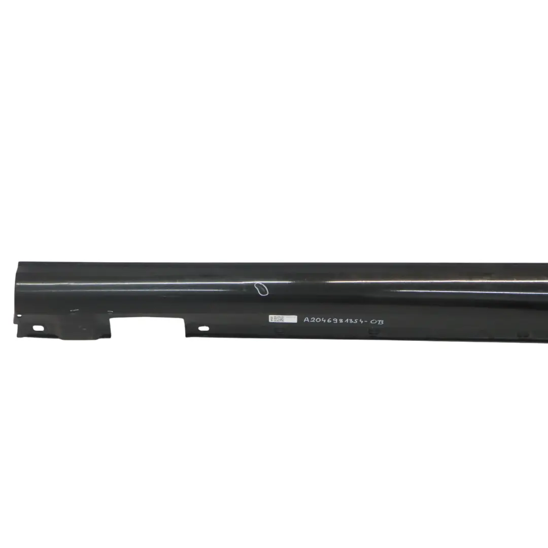Mercedes W204 Listwa Próg Lewy Obsidian Black Czarny Metalik - 197 - SKU A2046981354-OB - Numer Części A2046981354