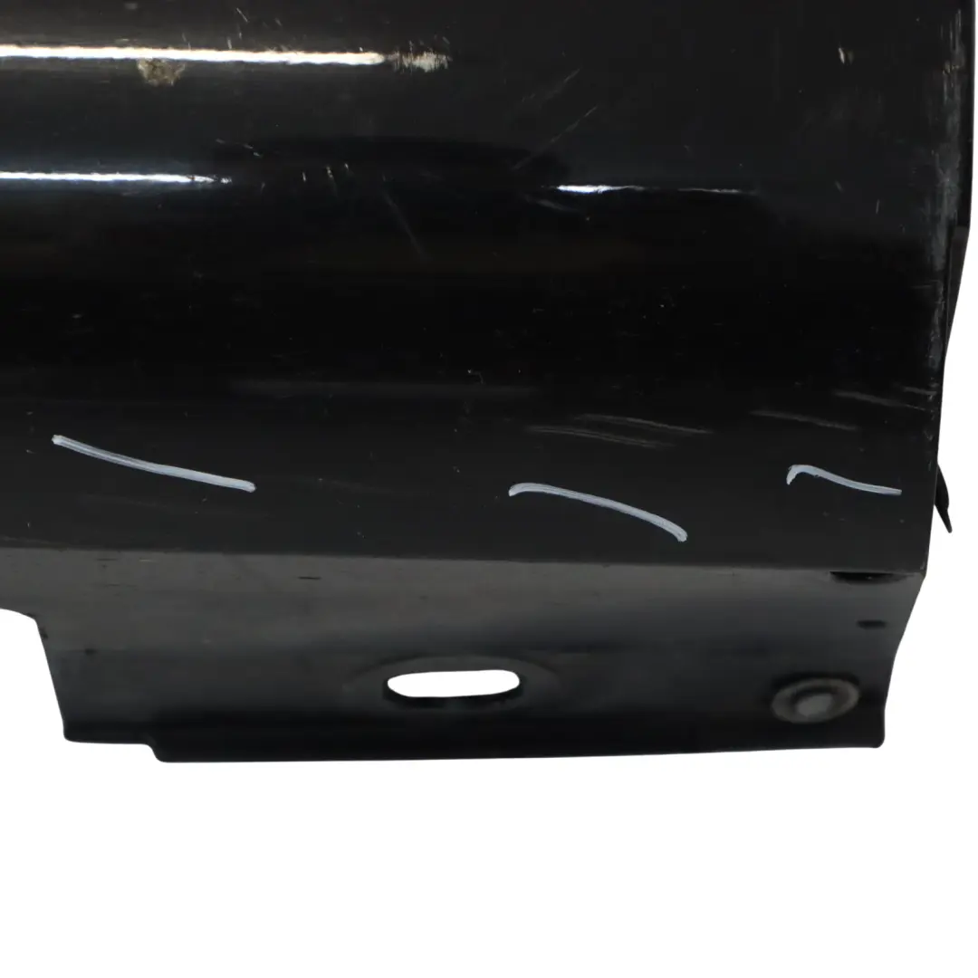 Mercedes W204 Side Skirt Cover Door Sill Panel Left N/S Obsidian Black - 197 - SKU A2046981354-OB - Part number A2046981354