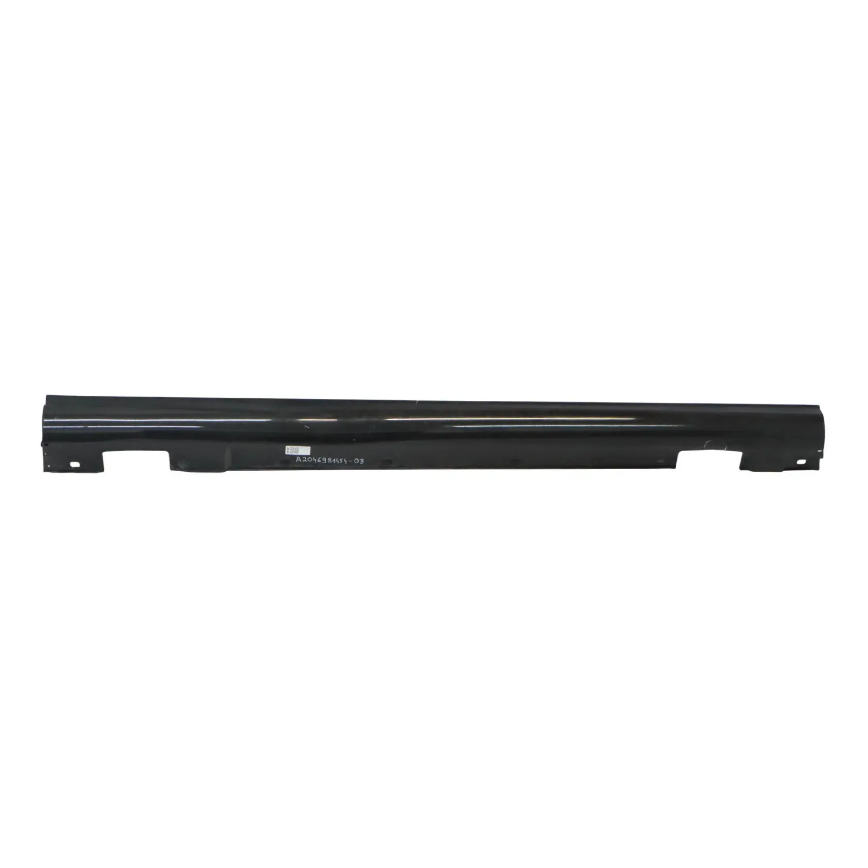 Mercedes W204 Side Skirt Door Sill Cover Right O/S Obsidian Black Metallic - 197