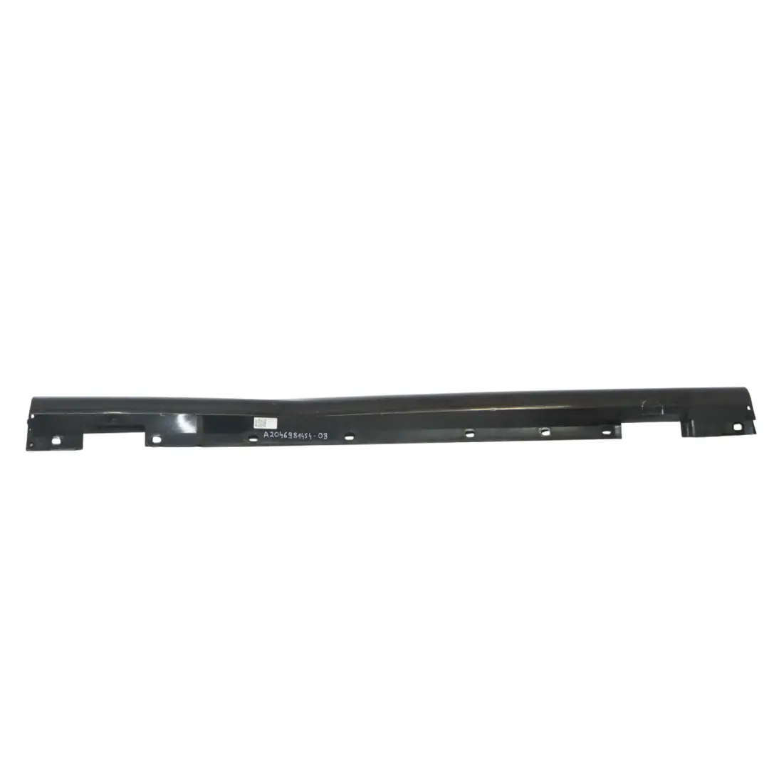 Side Skirt Door Sill Cover Right O/S Obsidian Black Metallic - 197 to Mercedes W204 with Part number A2046981454 Mercedes W204 Side Skirt Door Sill Cover Right O/S Obsidian Black Metallic - 197 - SKU A2046981454-OB - Part number A2046981454