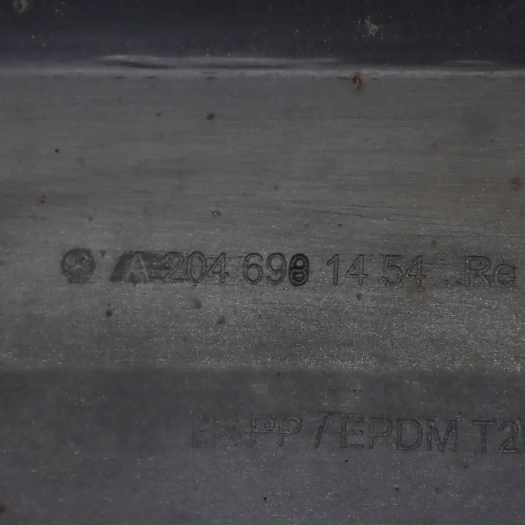 Mercedes W204 Side Skirt Door Sill Cover Right O/S Obsidian Black Metallic - 197 - SKU A2046981454-OB - Part number A2046981454