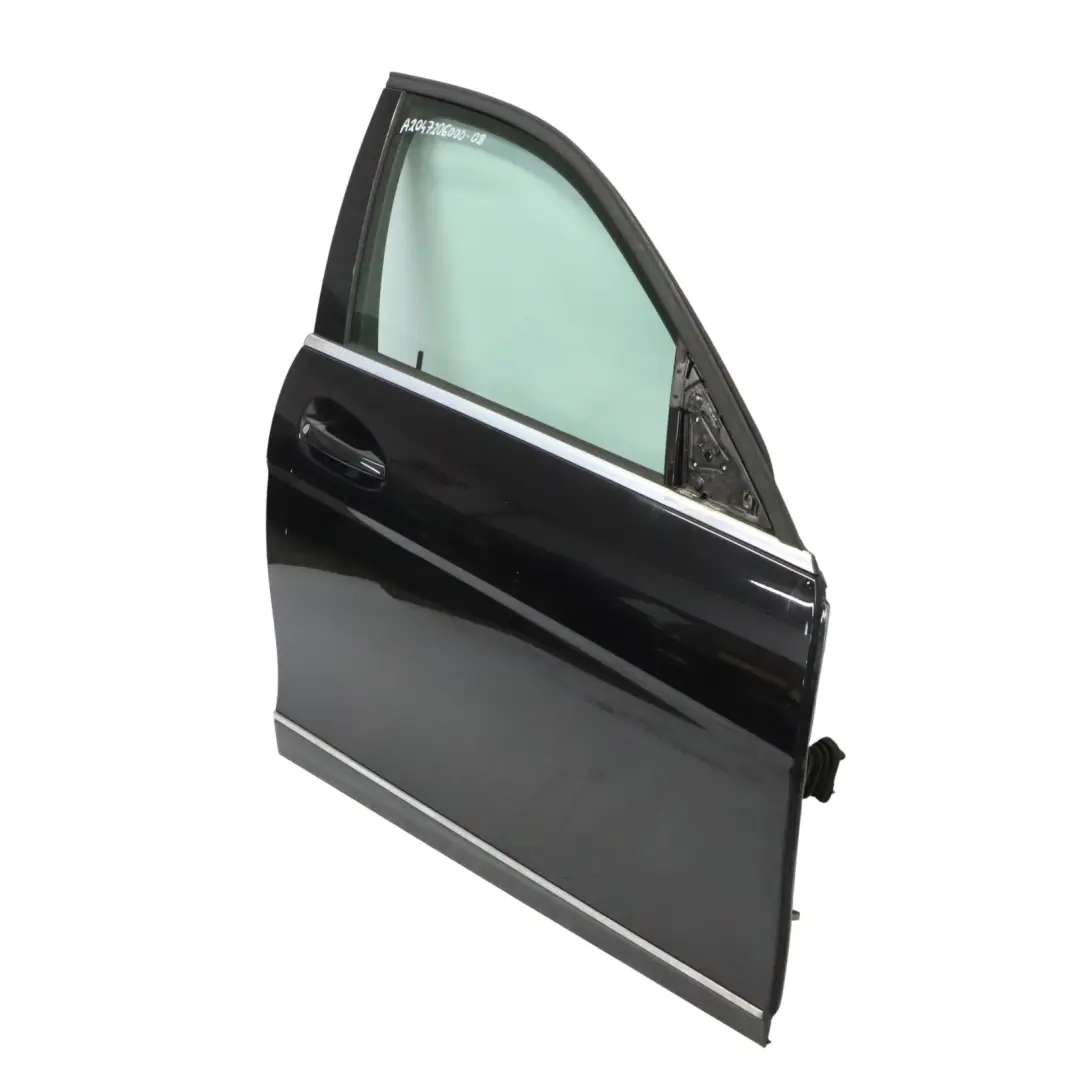 Door Front Right O/S Covering Obsidian Black Metallic - 197 to Mercedes W204 with Part number A2047206000 Mercedes W204 Door Front Right O/S Covering Obsidian Black Metallic - 197 - SKU A2047206000-OB - Part number A2047206000