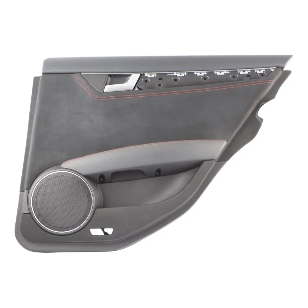 Mercedes C204 Door Card Panel Rear Left N/S Trim Cover Black Alcantara - SKU A2047301463 - Part number A2047301463