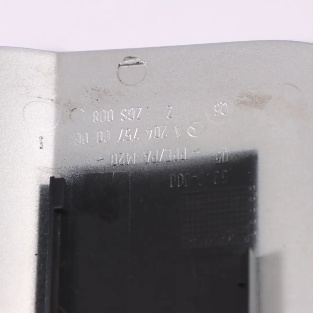 Filler Flap Cover Iridium Silver Metallic 775 to Mercedes W204 Fuel with Part number A2047570006 Mercedes W204 Fuel Filler Flap Cover Iridium Silver Metallic 775 - SKU A2047570006-IRS - Part number A2047570006