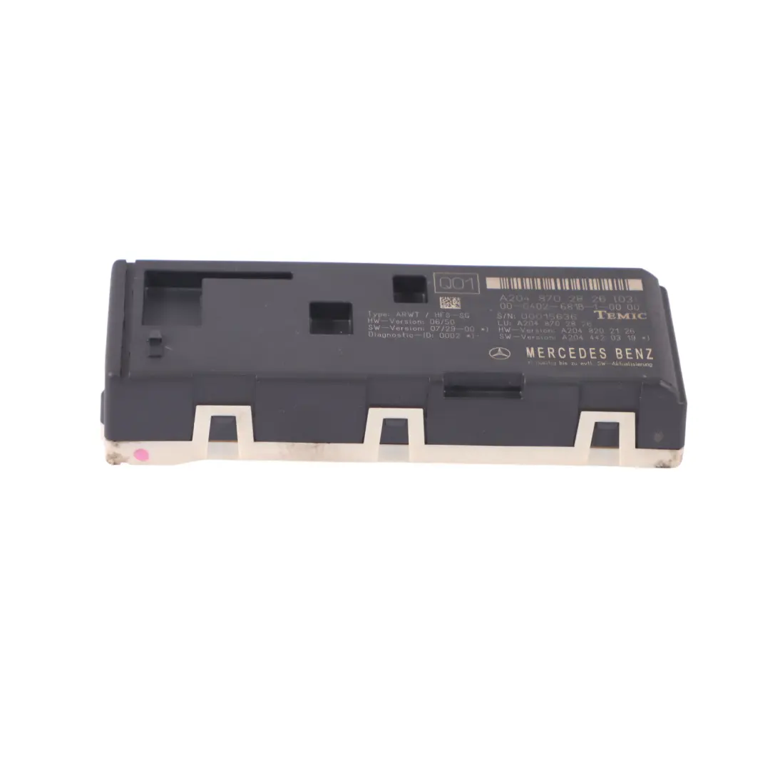 Módulo control tapa maletero portón trasero Mercedes S204 para con número de pieza A2048702826 Módulo control tapa maletero portón trasero Mercedes S204 - SKU A2048702826 - Número de pieza A2048702826