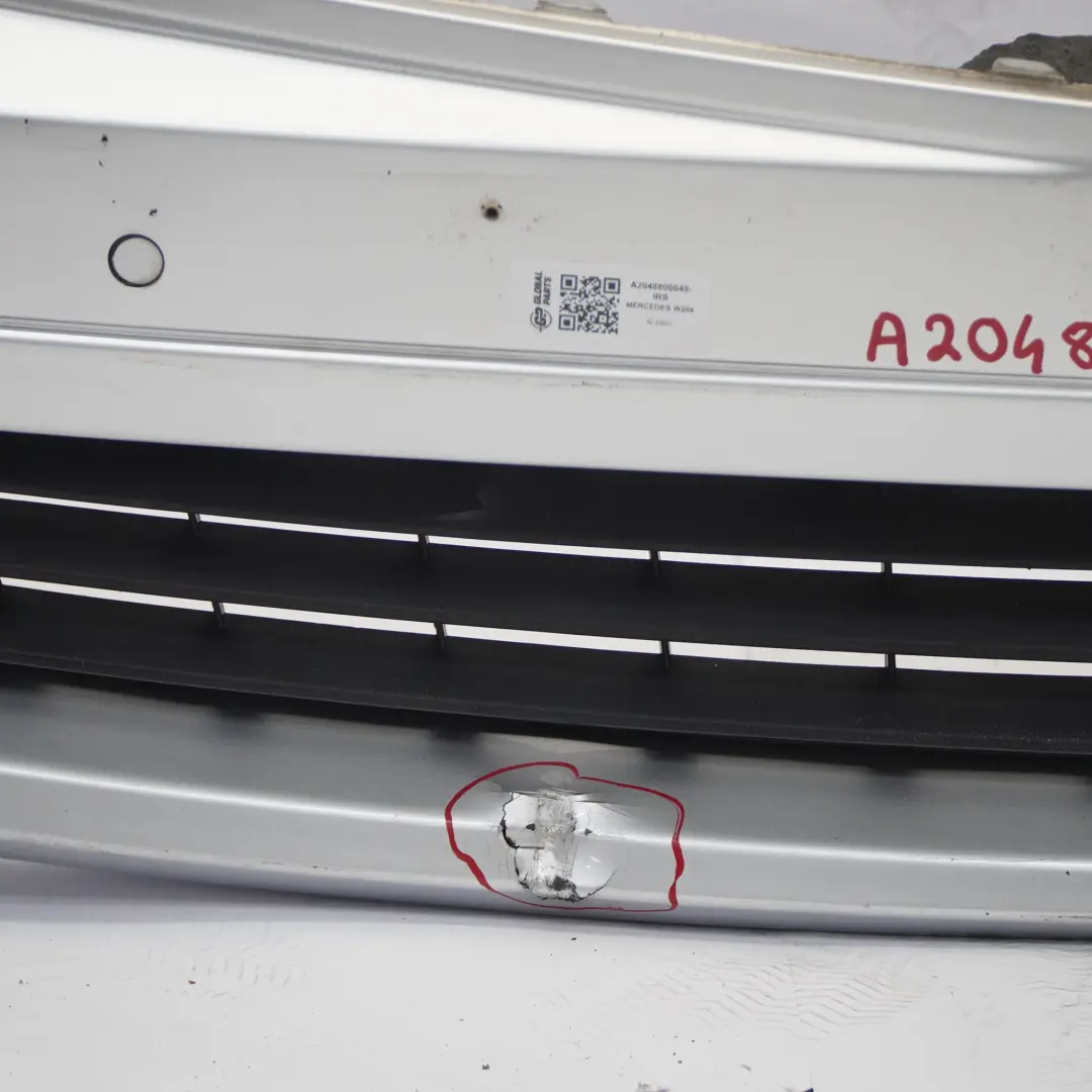 Zderzak Przedni Iridium Silver Srebrny Metalik - 775 do Mercedes W204 o numerze A2048800640 Mercedes W204 Zderzak Przedni Iridium Silver Srebrny Metalik - 775 - SKU A2048800640-IRS - Numer Części A2048800640