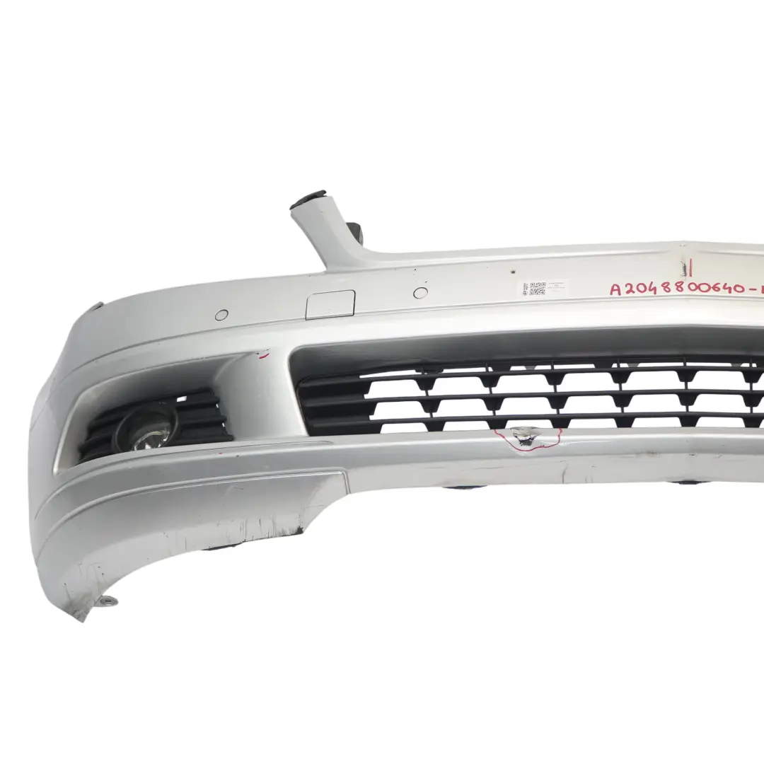 Mercedes W204 Zderzak Przedni Iridium Silver Srebrny Metalik - 775 - SKU A2048800640-IRS - Numer Części A2048800640