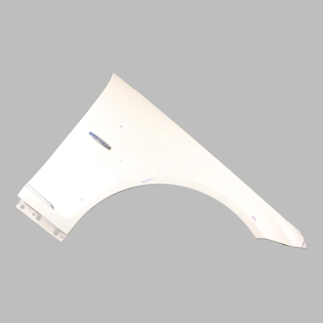 Front Side Panel Wing Fender Right O/S Diamond White Metalic 799 to Mercedes W204 with Part number A2048801418 Mercedes W204 Front Side Panel Wing Fender Right O/S Diamond White Metalic 799 - SKU A2048801418-DWM - Part number A2048801418