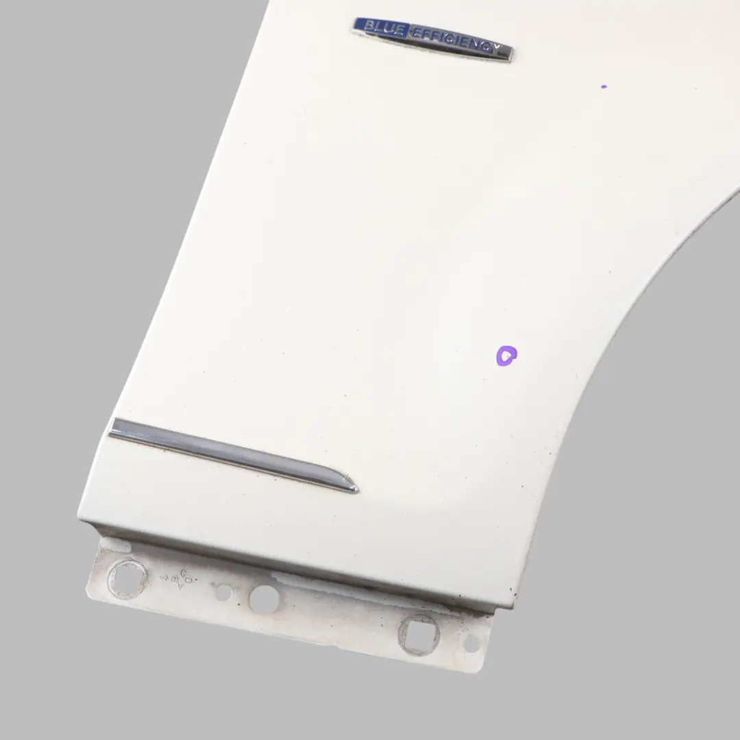 Front Side Panel Wing Fender Right O/S Diamond White Metalic 799 to Mercedes W204 with Part number A2048801418 Mercedes W204 Front Side Panel Wing Fender Right O/S Diamond White Metalic 799 - SKU A2048801418-DWM - Part number A2048801418