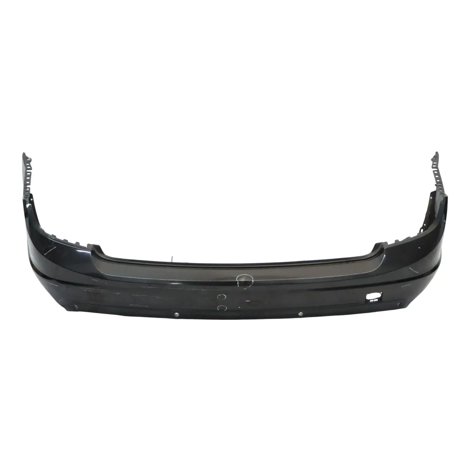 Mercedes S204 Rear Bumper Trim Panel Cover Obsidian Black Metallic - 197