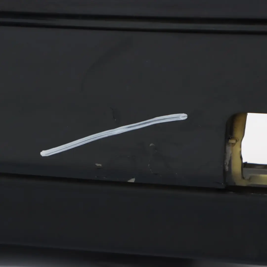 Mercedes S204 Rear Bumper Trim Panel Cover Obsidian Black Metallic - 197 - SKU A2048853325-OB - Part number A2048853325