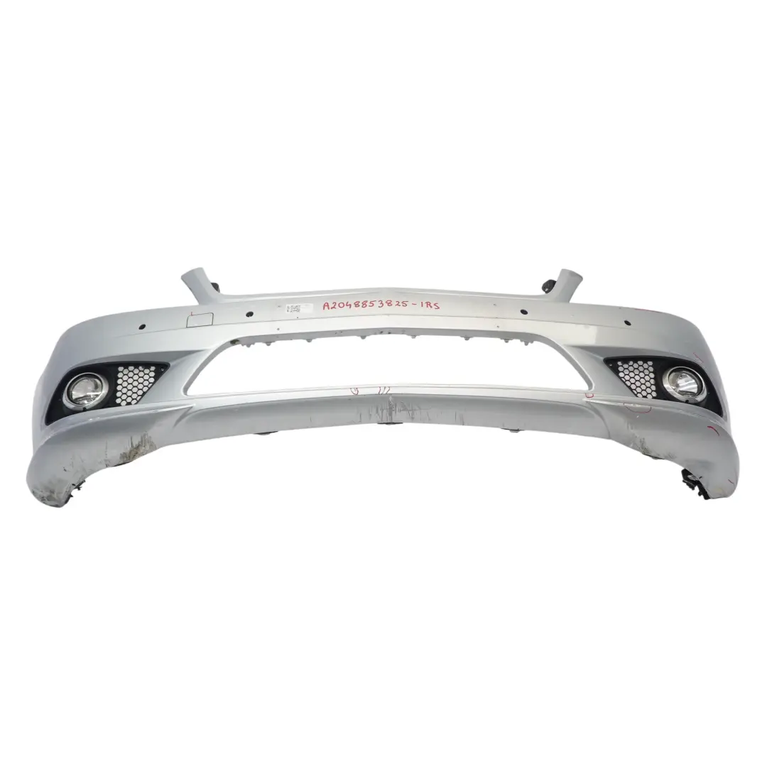 Mercedes W204 Zderzak Przedni AMG Parktronic Iridium Silver Srebrny - 775 - SKU A2048853825-IRS - Numer Części A2048853825