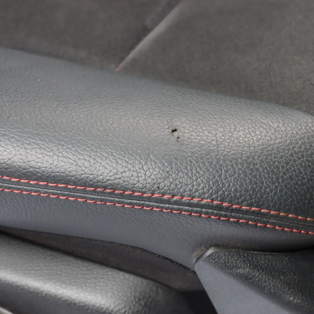 Mercedes W204 Seat Front Right O/S Heated Half Leather Black Red Stitching - SKU A2049100206-1 - Part number A2049100206