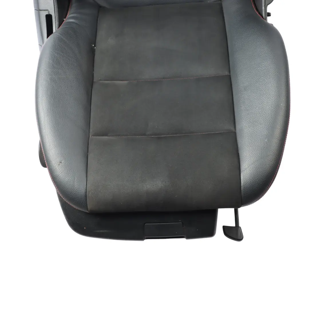 Front Right O/S Heated Half Leather Black Red Stitching to Mercedes W204 Seat with Part number A2049100206 Mercedes W204 Seat Front Right O/S Heated Half Leather Black Red Stitching - SKU A2049100206-1 - Part number A2049100206
