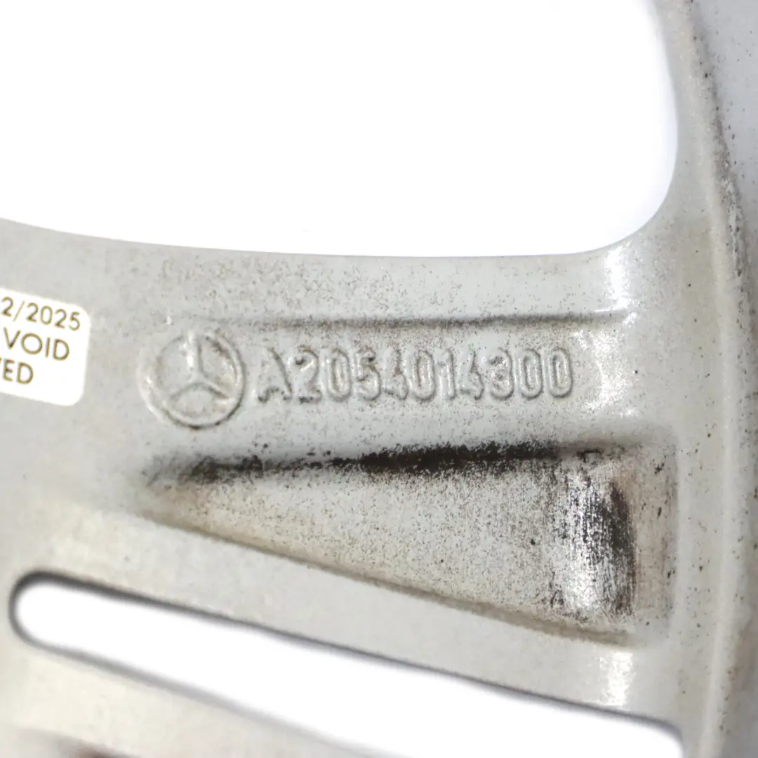 Mercedes W205 Argento Cerchio in lega 5 doppie razze 17" 7J ET:48,5 - SKU A2054014300-2 - Numero di parte A2054014300