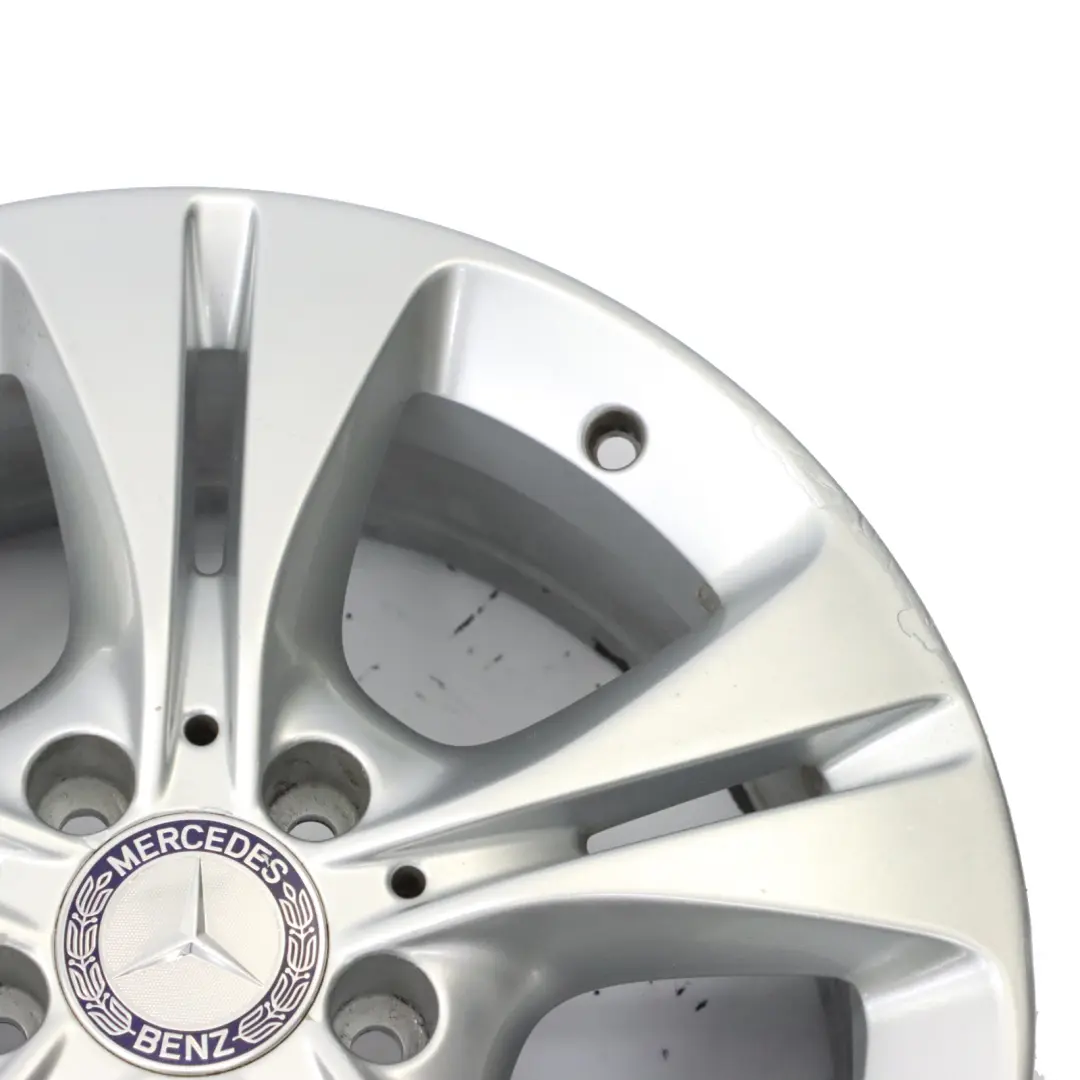 Mercedes W205 Argento Cerchio in lega 5 doppie razze 17" 7J ET:48,5 - SKU A2054014300-2 - Numero di parte A2054014300