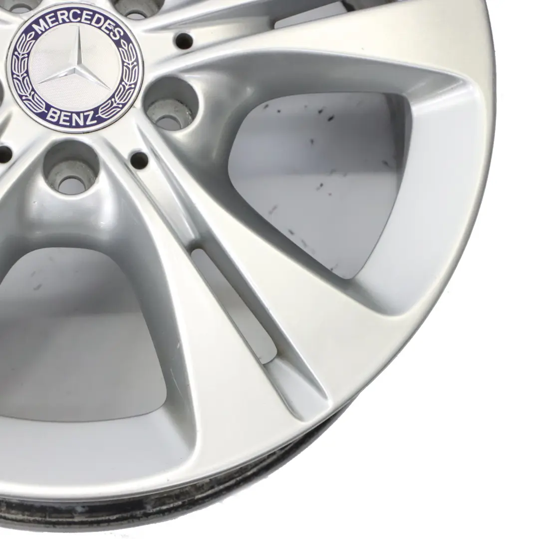Mercedes W205 Argento Cerchio in lega 5 doppie razze 17" 7J ET:48,5 - SKU A2054014300-2 - Numero di parte A2054014300