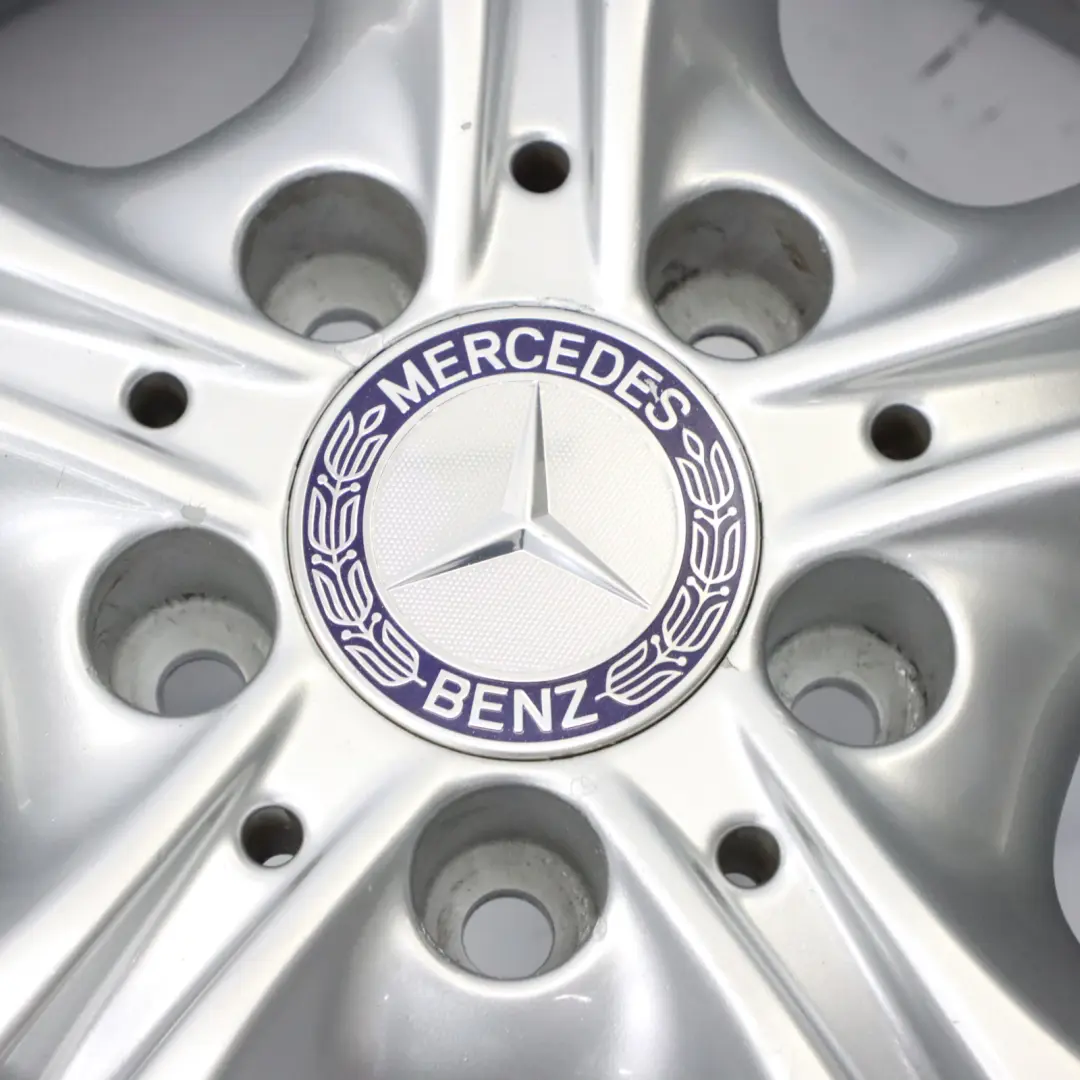 Mercedes W205 Argento Cerchio in lega 5 doppie razze 17" 7J ET:48,5 - SKU A2054014300-2 - Numero di parte A2054014300