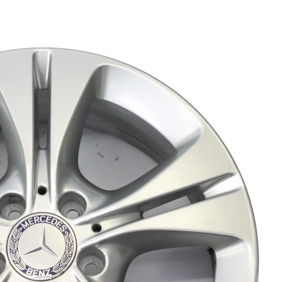 Mercedes W205 Silver Wheel Alloy Rim 5 Double Spoke 17" 7J ET:48,5 - SKU A2054014300-3 - Part number A2054014300