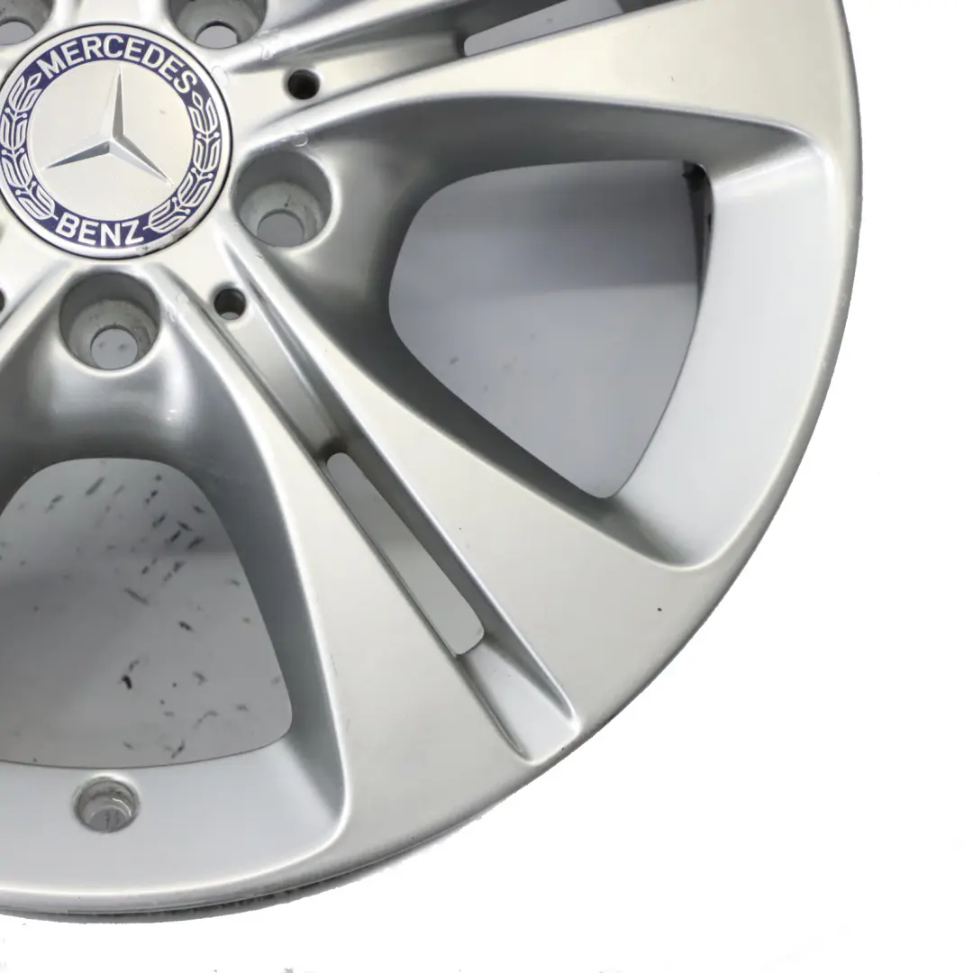 Mercedes W205 Silver Wheel Alloy Rim 5 Double Spoke 17" 7J ET:48,5 - SKU A2054014300-3 - Part number A2054014300
