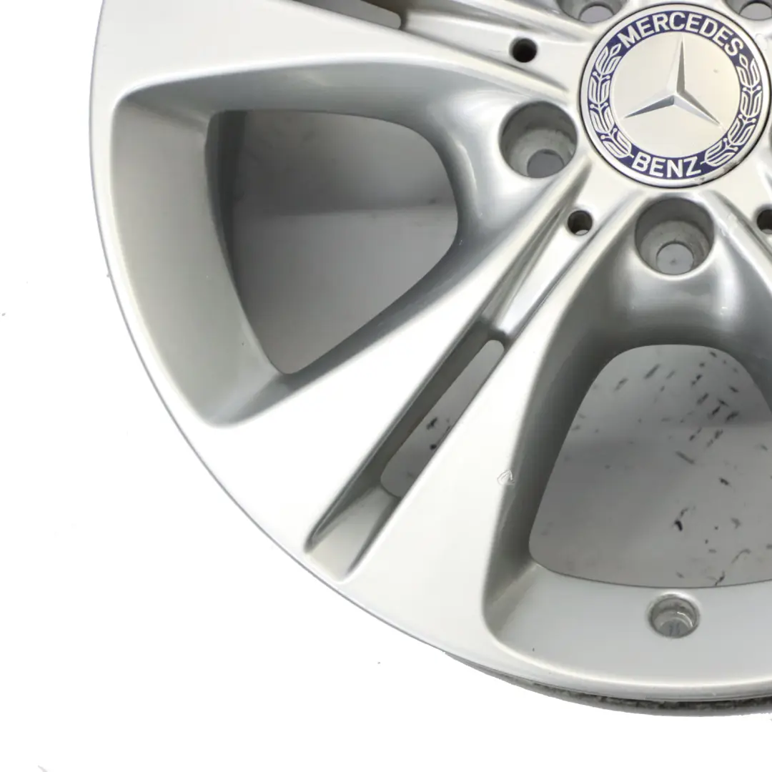 Alloy Rim 5 Double Spoke 17" 7J ET:48,5 to Mercedes W205 Silver Wheel with Part number A2054014300 Mercedes W205 Silver Wheel Alloy Rim 5 Double Spoke 17" 7J ET:48,5 - SKU A2054014300-3 - Part number A2054014300
