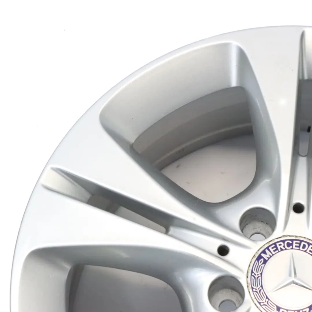 Mercedes W205 Silver Wheel Alloy Rim 5 Double Spoke 17" 7J ET:48,5 - SKU A2054014300-4 - Part number A2054014300