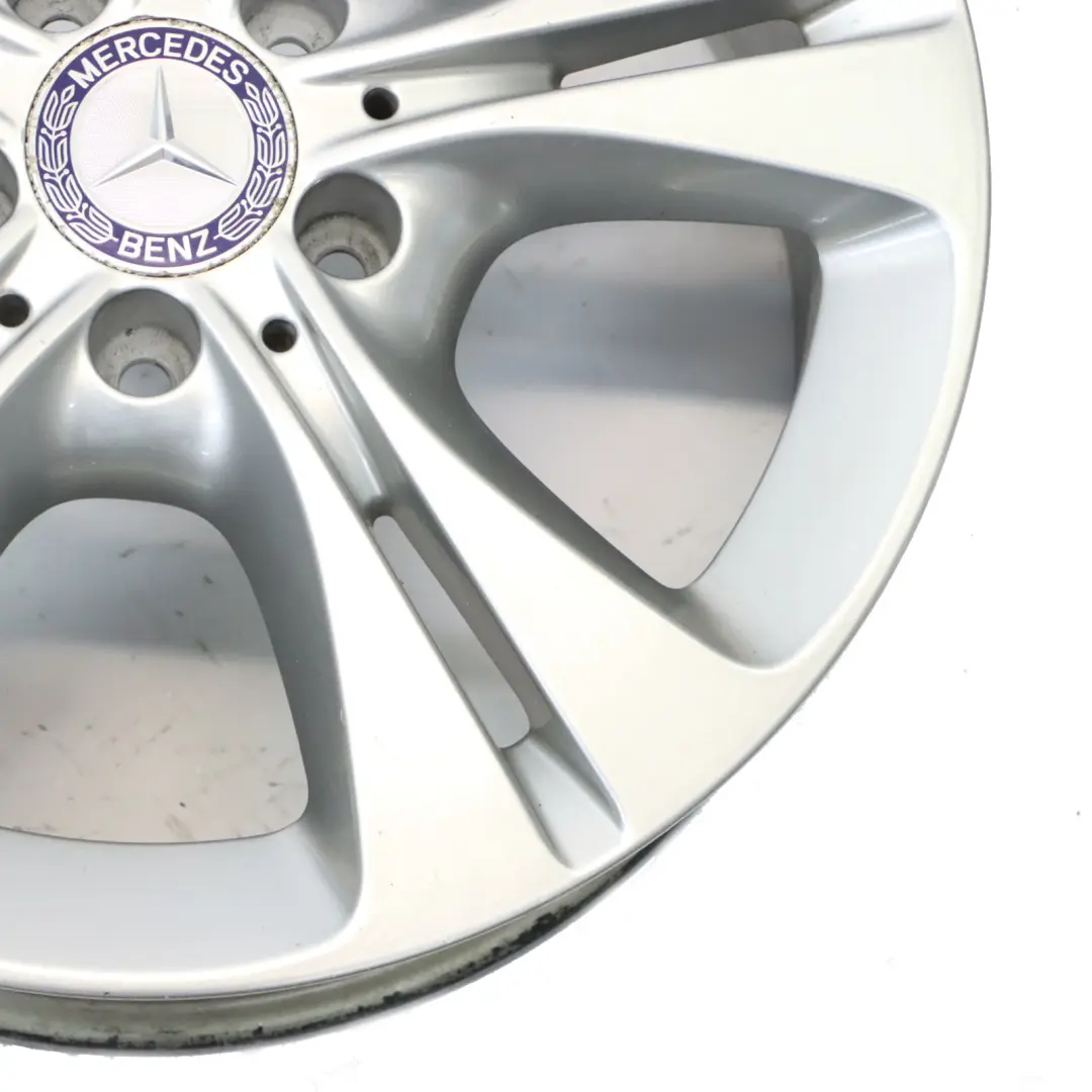 Mercedes W205 Silver Wheel Alloy Rim 5 Double Spoke 17" 7J ET:48,5 - SKU A2054014300-4 - Part number A2054014300