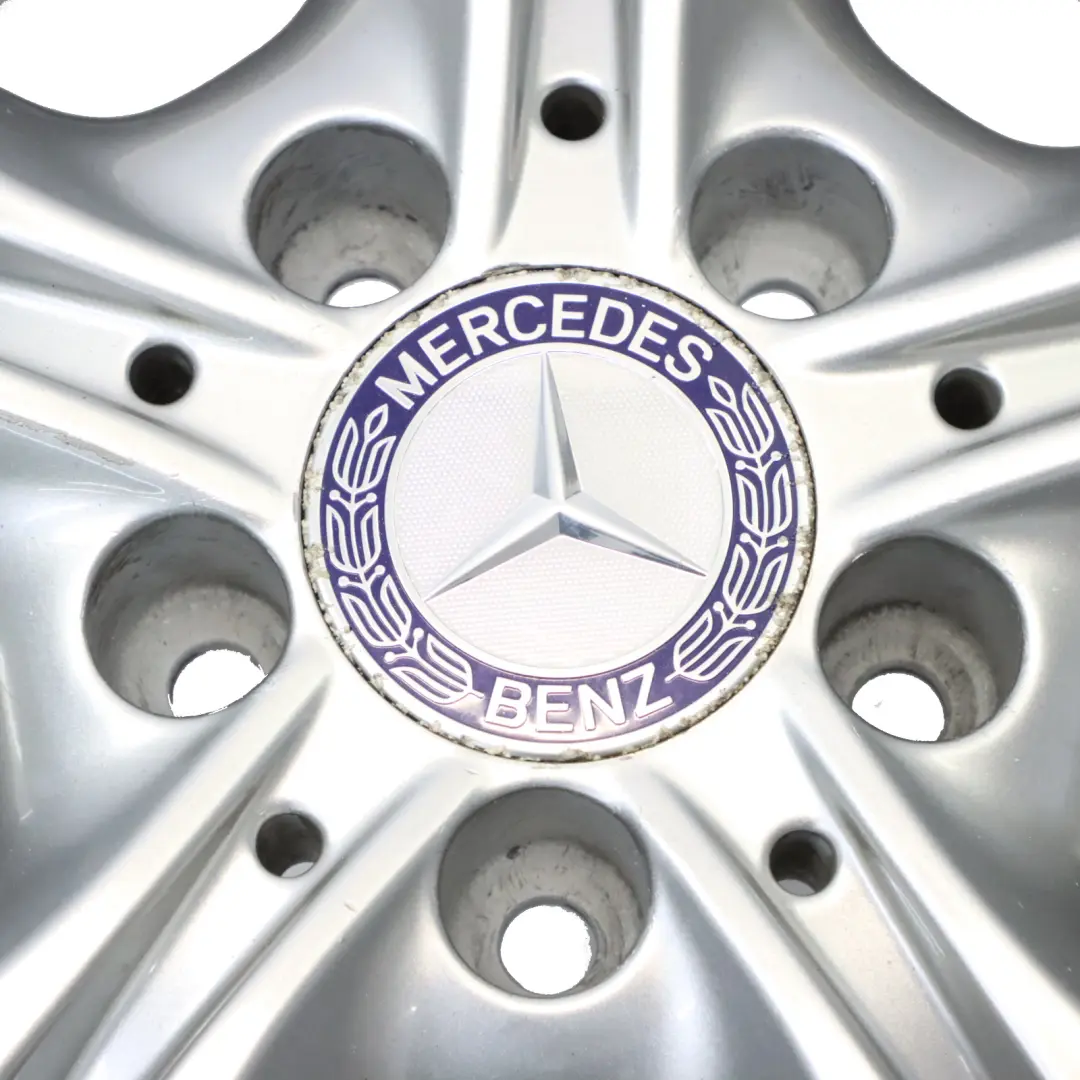 Alloy Rim 5 Double Spoke 17" 7J ET:48,5 to Mercedes W205 Silver Wheel with Part number A2054014300 Mercedes W205 Silver Wheel Alloy Rim 5 Double Spoke 17" 7J ET:48,5 - SKU A2054014300-4 - Part number A2054014300