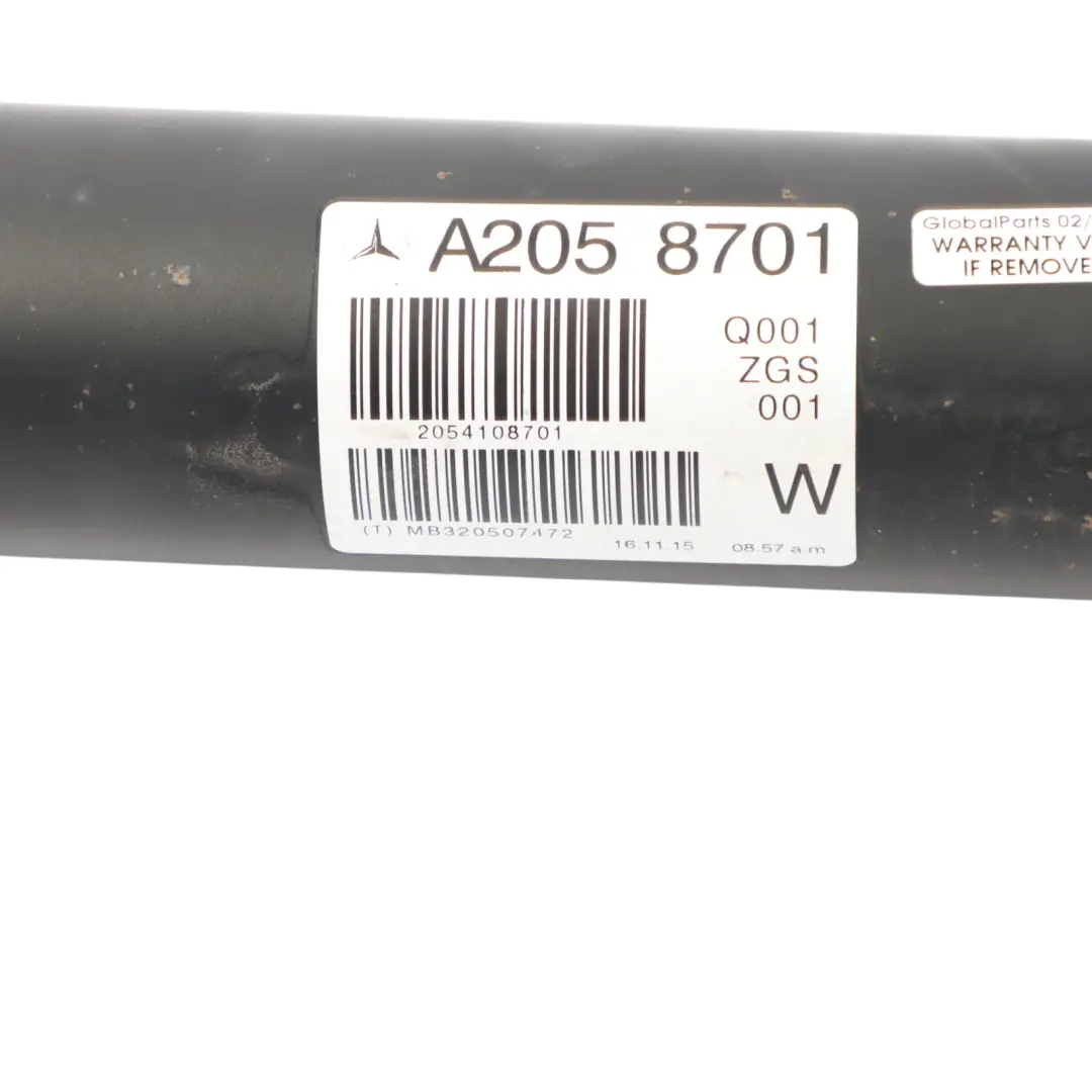 Mercedes W205 M264 Petrol Drive Shaft Propshaft Manual - SKU A2054108701 - Part number A2054108701