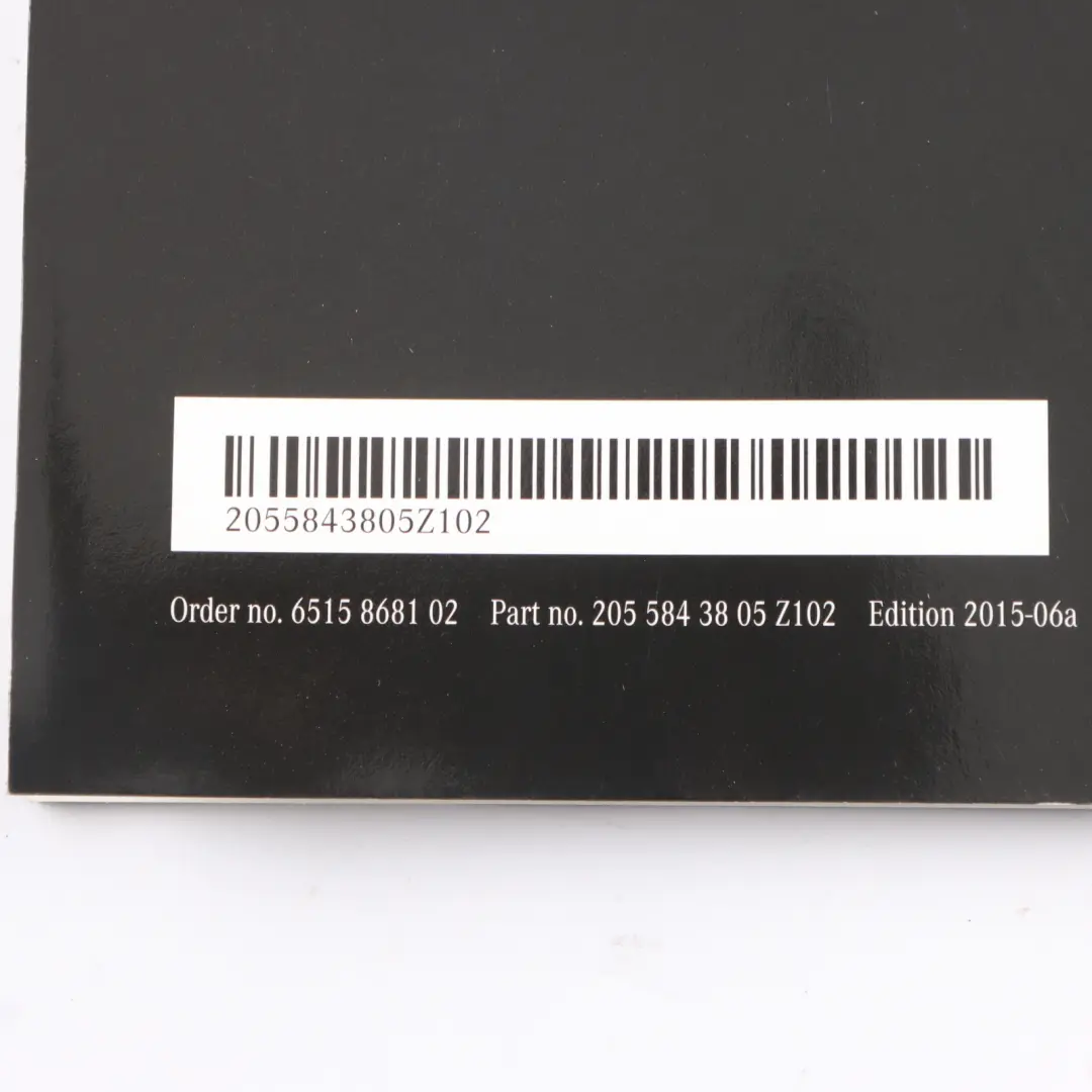 Owner's Handbook Book Instruction Booklet Manual Wallet Case Set to Mercedes W205 with Part number A2055846806 Mercedes W205 Owner's Handbook Book Instruction Booklet Manual Wallet Case Set - SKU A2055846806 - Part number A2055846806