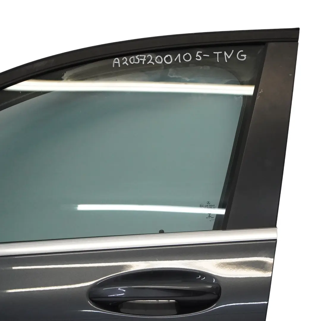 Mercedes W205 Drzwi Przednie Lewe Tenorite Grey Szary Metalik - 755 - SKU A2057200105-TNG - Numer Części A2057200105